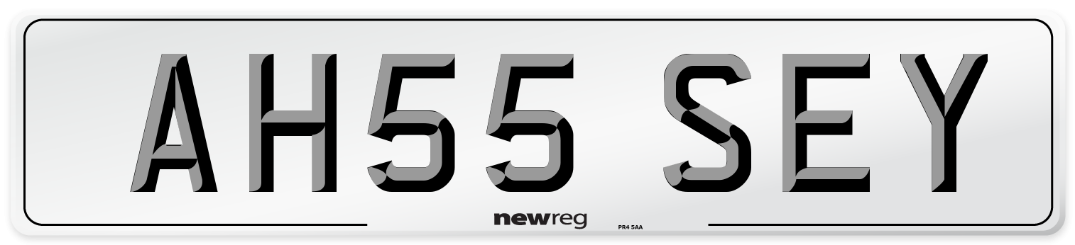 AH55 SEY Number Plate from New Reg